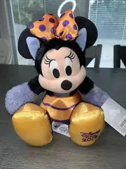 New Disney Store Minnie Mouse Halloween Cat 2019 13" Plush Toy