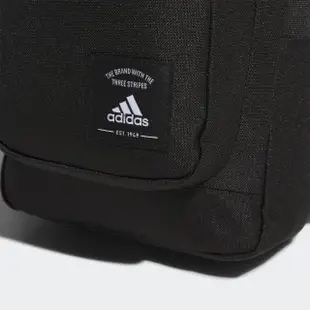 【adidas 愛迪達】側背包 斜背包 小包 運動包 MH SLING BAG 黑 IK7293