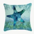 Starfish Beach Nautical Coastal Spring Summer Throw Pillow Cover Home Decor