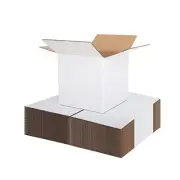 25 Pack Shipping Boxes for Mailing Moving Packaging Corrugated Boxes White