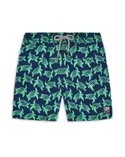 Tom & Teddy Boys' Turtle Print Swim Trunks - Little Kid, Big Kid