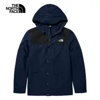 在飛比找momo購物網優惠-【The North Face】TNF 風衣外套 拼接防風防