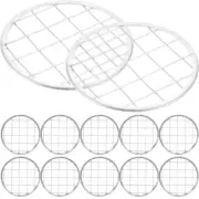 12 Pcs Pen Holder Cover Mesh Metal Flower Grid Floral Arrangement Supplies