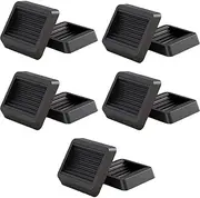 TOMVAES 10 PCS Rubber Furniture Coasters Wheels Stoppers, Anti-Sliding Sofa Bed Roller Stopper, Caster Cups Pads for Furniture Feet and Floors Protectors
