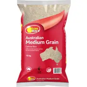 Sunrice Australian Calrose Rice Medium Grain 10kg