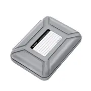 3.5 inch External Hard Drive HDD Protection Storage Box with Label Water Repellent Shockproof Funtion