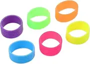 Outanaya 6pcs Non Skid Tennis Racket Grip Rings Sweatproof Silicone Overgrips for Tennis Badminton Easy to Install Slip Bands