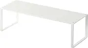 Yamazaki 2572 FRAME Extendable Shoe Rack, white, Steel, Minimalist, 34～60 x 12 x 10 cm