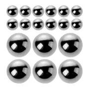 20 Pcs Stirring Steel Ball Paint Mixing Cups Manicure Balls Agitator