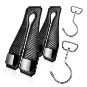 Car Headrest Hooks for Handbags Bags Wallets Seat Back Organizer Carbon Fiber...