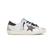 [Golden Goose] Golden Goose-White Goat Leather Superstar Sneakers-Uomo 42 IT