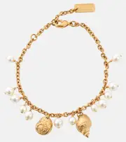 [Chloe] Chloé Chloé Shells embellished charm bracelet One Size gold