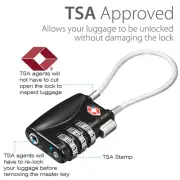 TSA Luggage Locks 3-Digit Security Combination Padlock for Travel Suitcase Lot