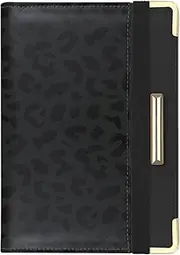 [UntilPlan] Passport Holder Cover, RFID Blocking Passport Cover Travel Wallet, Passport Holder for Travel Family, Vacation Luggage Must Haves Accessories for Men Women (Leopard-Black)