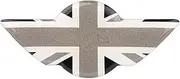 Tianwu05 Fit for MINI Cooper F55 F56 F57 R55 R57 R58 R59 R60 R61 Interior Accessories Car Steering Wheel Center Panel Decal Sticker(Gray)