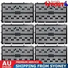 6Pcs Tree Trunk Protector Tree Guards Adjustable Fence for Yards Garden (Black)
