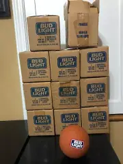 11 BUD LIGHT BASKETBALL TAP MARKER TOPPER ANHEUSER BUSCH 4 ACRYLIC HANDLE NEW