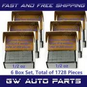 6 Box 1/2 oz Wheel Weights Stick-on Adhesive Tape 54LB 1728Pcs Lead Free