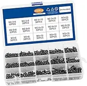 NUOBESTY 450pcs Self-tapping Screw Set Self-tapping Fasteners Drywall Self Self Tapping Screws Tapping Black Hardware Covers Head Black
