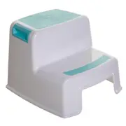 2-Up Step Stool (Aqua & White)