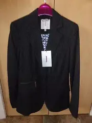 Ladies BNWT JASPER CONRAN (Designers @ Debenhams) Black Pinstripe Blazer -Size 8