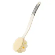 Shower Body Brush with Bristles and Large Pumpkin Loofah,Back Scrubber Bath M...
