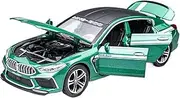 Scale Finished Model Car 1:32 for BMW M8 IM Supercar Alloy Diecasts Vehicles Metal Car Model Collection Replica Classic Car Miniature Replica Car(Green)