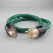 Pure Copper and Silver Mixed Cord with EU/US/UK Plug HIFI Audio Power Cable
