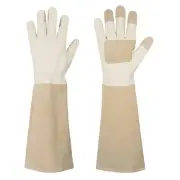 Pruning Gloves Long for Men & Women, Pigskin Leather Rose Gardening Gloves- B...