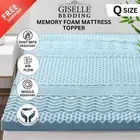 Giselle Bedding Memory Foam Mattress Topper Breathable 7-Zone Bamboo 5cm QUEEN