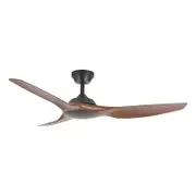 FanForce Capri II 64" ABS 3 Blade Smart DC Ceiling Fan with Remote Control
