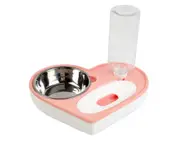 P64 Love Anti-wet Mouth Dual-use Bowl Cat Dog Automatic Water Feeder Pet Supplies
