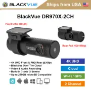 BlackVue 2 Channel DR970X-2CH Plus 4K Ultra HD WiFi GPS Dashcam