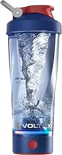 VOLTRX Electric Shaker Bottle- VortexBoost Portable USB C Rechargeable Protein Shake Mixer,Shaker Cups for Protein Shakes and Meal Replacement Shakes,BPA Free,Waterproof,24 oz(Power blue)