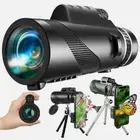 80X100 Portable Telescope Monocular Night Vision For Travel+ Phone Clip + Tripod