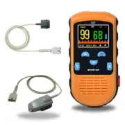 Rechargeable Pulse Oximeter for Kids & Adults - Continuous Monitoring & Alarms