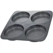 Hamburger Bun Pan, 5 Inch Non-Stick Carbon Steel Hamburger Mold, 4 Cup Big2454