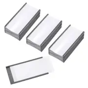 50 Pcs Magnetic Label Holder 4" x 2" with Paper Inserts C Channel