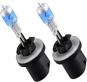 2pcs 880/890 PGJ13 Super Bright White Fog Halogen Bulb Hight Power 27W Car Head Lamp Light 12V H27W/1 Yellow Amber (Color : White)