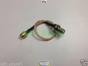 RG316 LOW LOSS COAX RF CABLE F TV FEMALE TO SMA or RP-SMA M/F STRAIGHT ANGLE