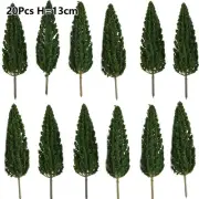 20Pcs Model-Trees 13CM?Model Pine Trees HO Scale Train Railroad Landscape Layout