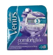 Gillette Venus Comfort glide Freesia 3 Blades 2 Cartridges Open Box