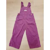 在飛比找蝦皮購物優惠-二手女童oshkosh紫色絨面吊帶褲2t