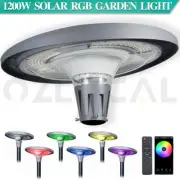 1200W LED Solar Street Flood Light RGB Outdoor Garden Security Lamp Waterproof