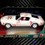 NEW Pioneer Santa Claus Mustang White GT390 Slot Car 1/32 FREE US SHIP