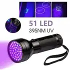 2X LED UV Flashlight Torch Light Lamp Ultraviolet Blacklight Aluminum 395 nM AU