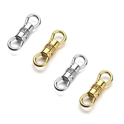 Double Opening Swivel Clasp for Necklace, Clasp Connector for 2 Glod 2 Silver