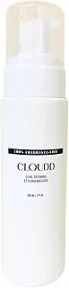 CLOUDD Fragrance-Free Curl Defining Styling Foam Mousse, 100% Fragrance-Free and Essential Oil-Free, Unscented, Non-aerosol, White