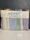 Vtg Celebration No-Iron Luxury Percale Full Fitted Sheet - Multi Color