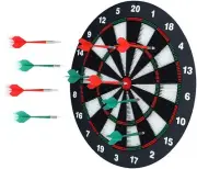 New Dart Board Set Soft Tip Safety for Kids Boys Toys Gifts 16.4" with 6 Darts